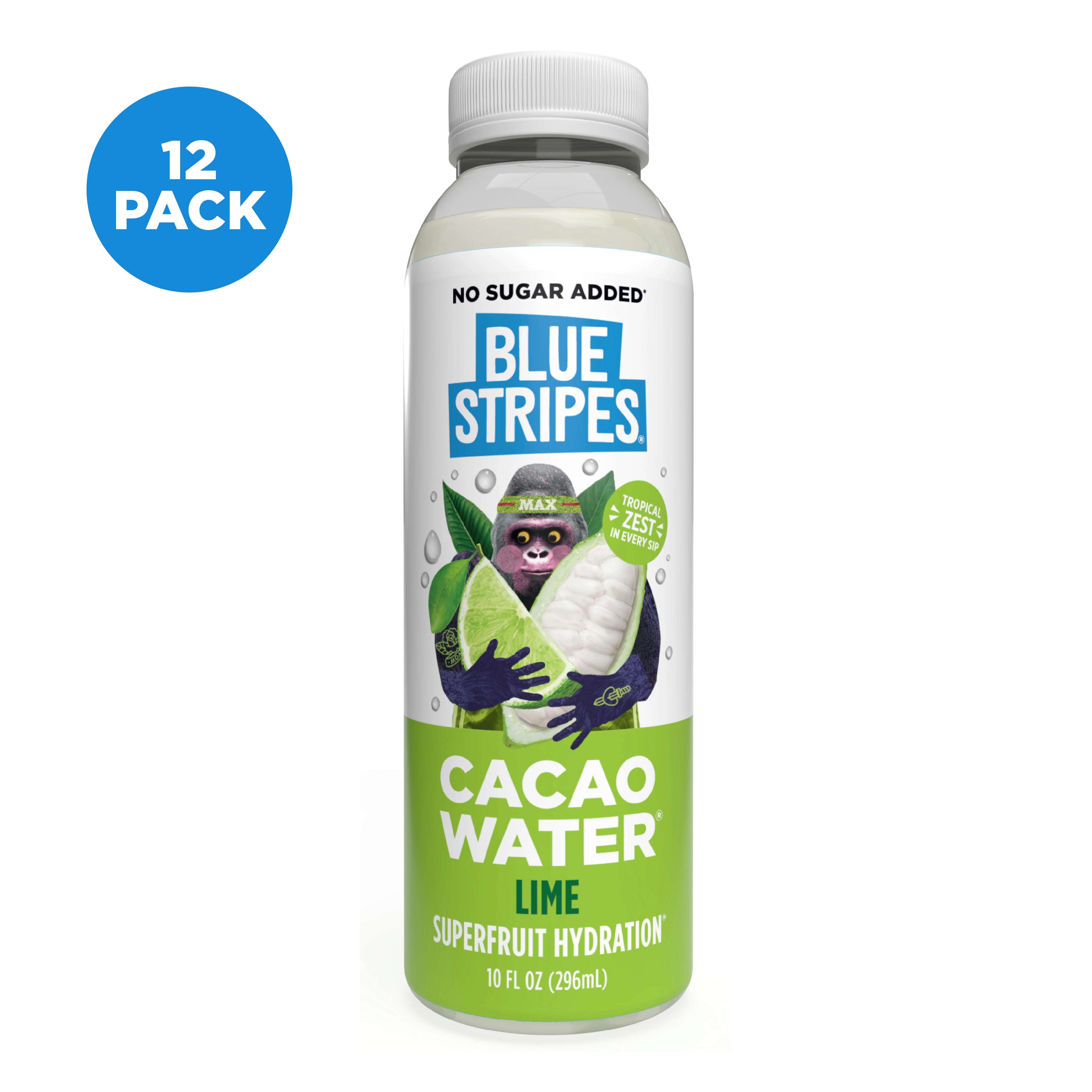 Cacao Water - Lime  Blue Stripes