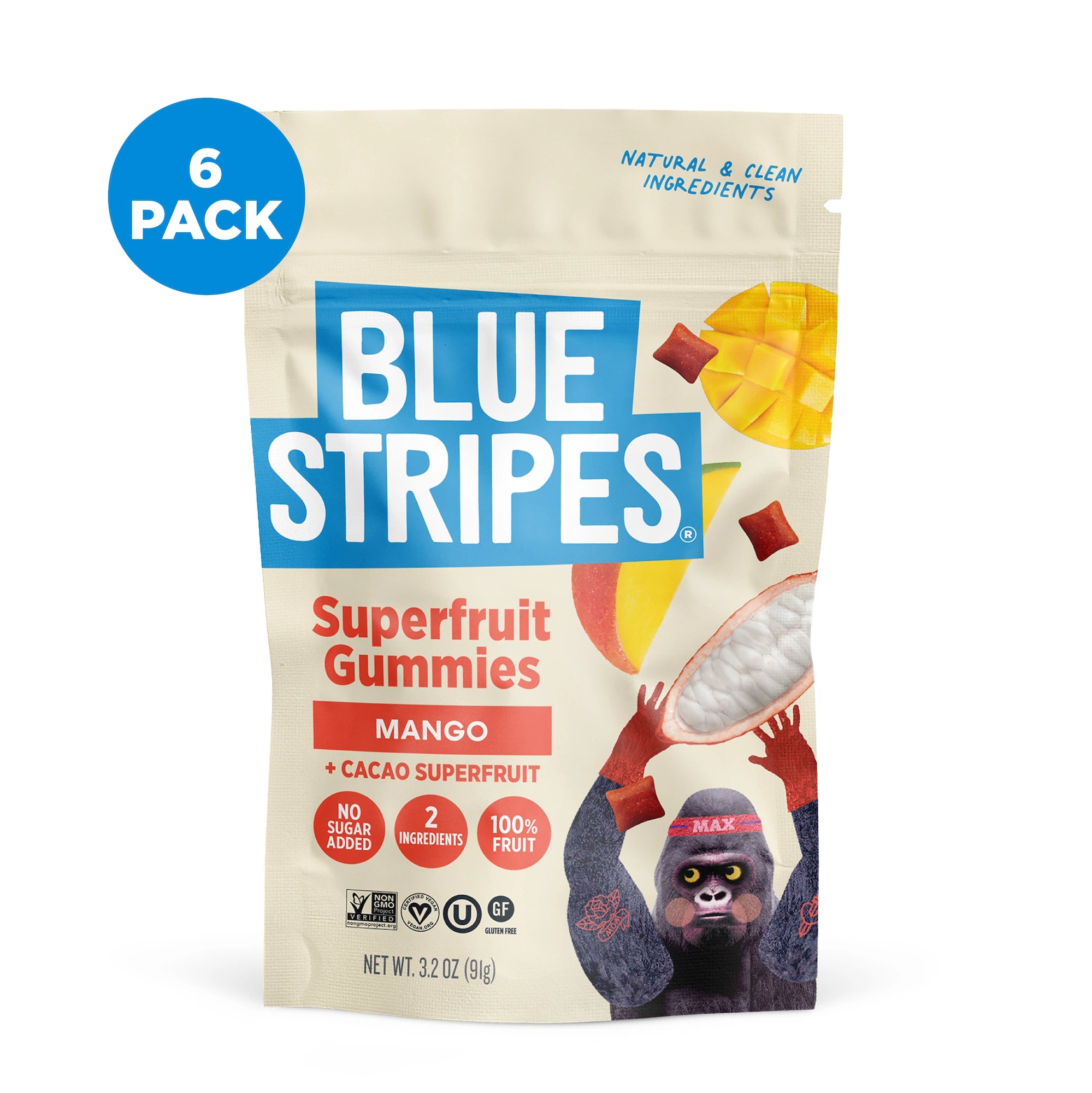 Superfruit Gummies - Mango – Blue Stripes