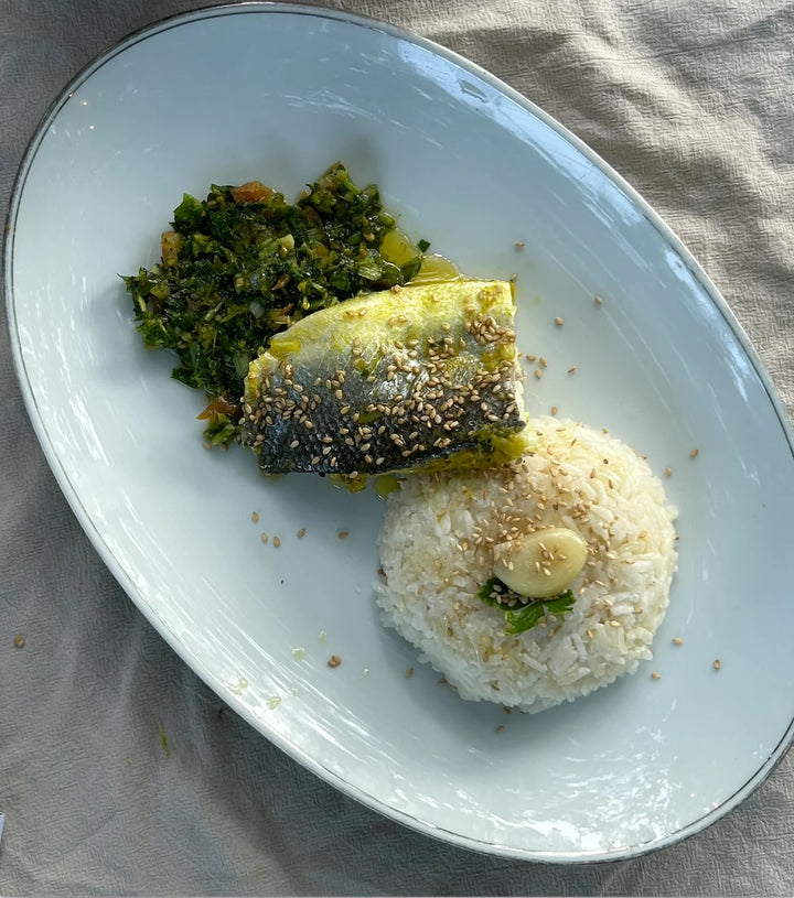 Lemongrass Branzino + Coconut Rice - test
