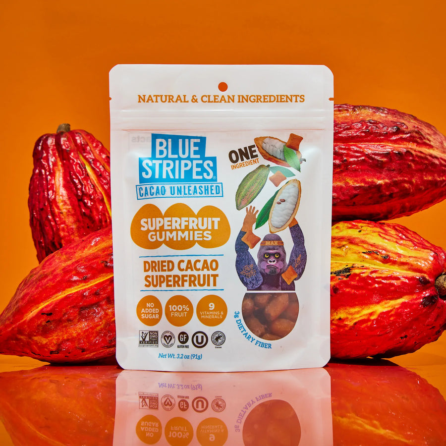 Superfruit Gummies - Dried Cacao Fruit – Blue Stripes