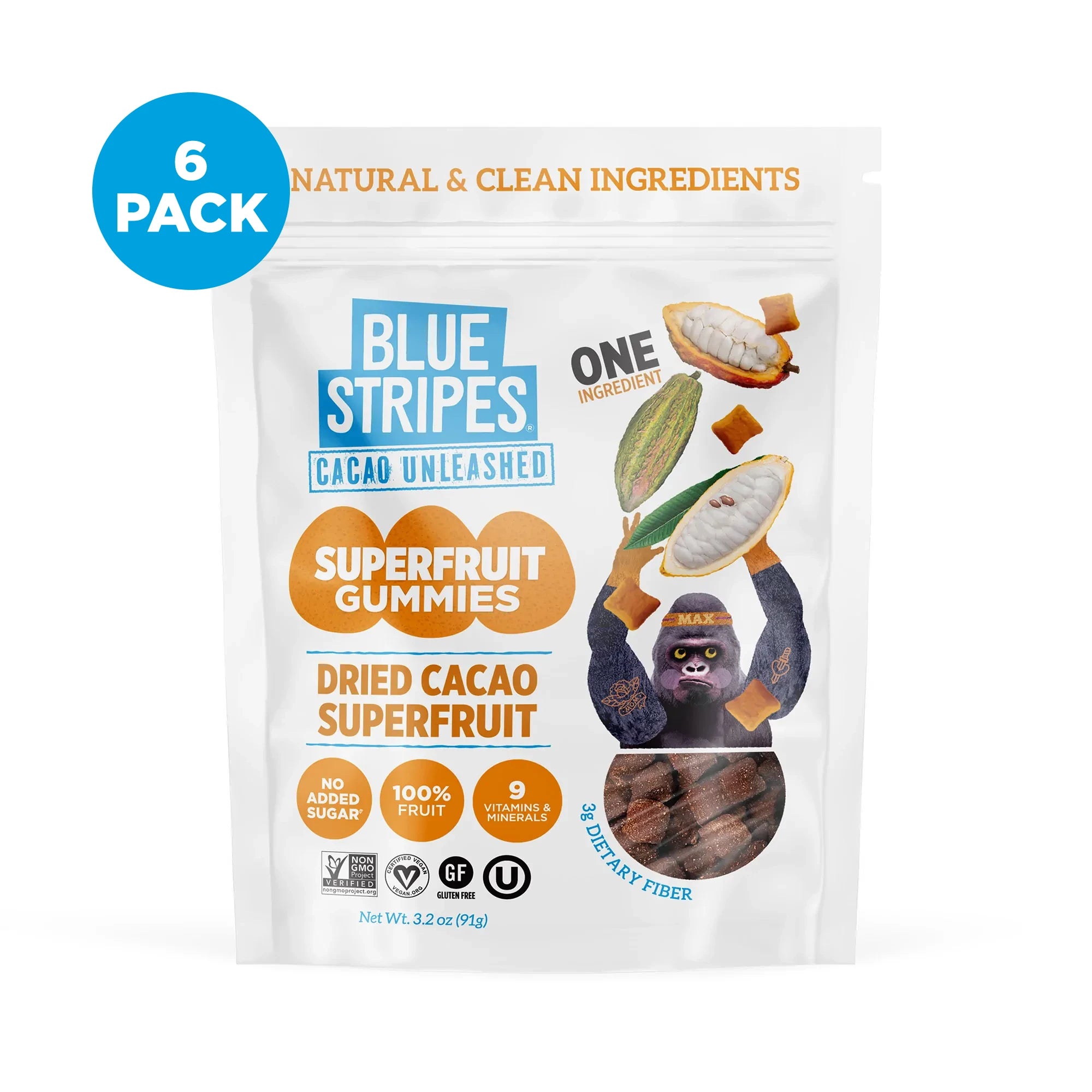 Superfruit Gummies - Dried Cacao Fruit – Blue Stripes